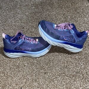 Hoka Women's Blue and Purple Running Shoes